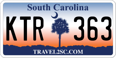 SC license plate KTR363