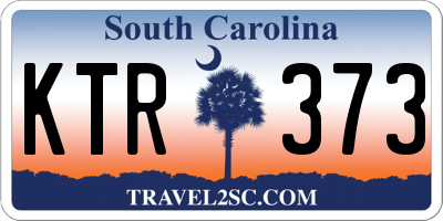 SC license plate KTR373