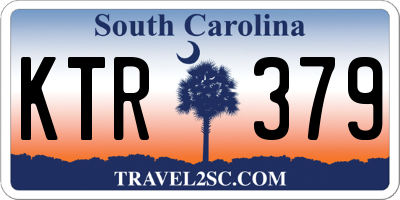 SC license plate KTR379