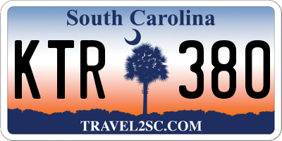 SC license plate KTR380
