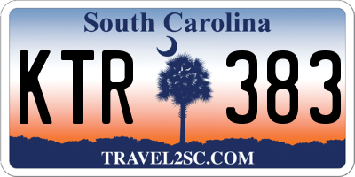 SC license plate KTR383