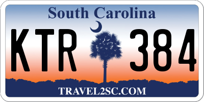 SC license plate KTR384