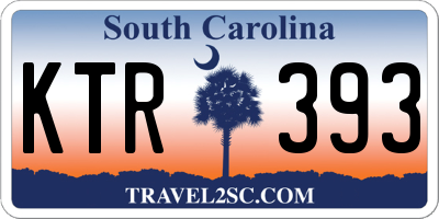 SC license plate KTR393