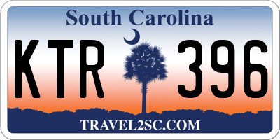 SC license plate KTR396