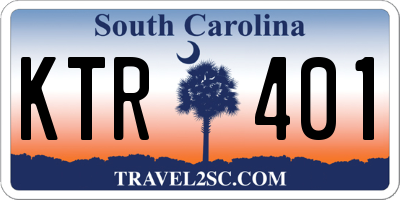 SC license plate KTR401