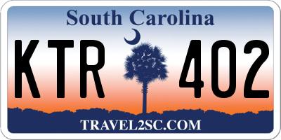 SC license plate KTR402