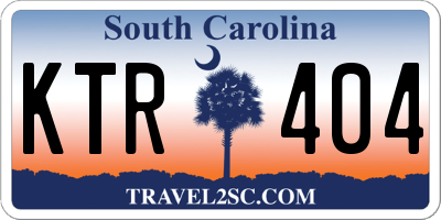 SC license plate KTR404