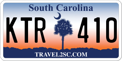 SC license plate KTR410