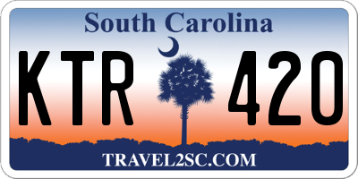 SC license plate KTR420