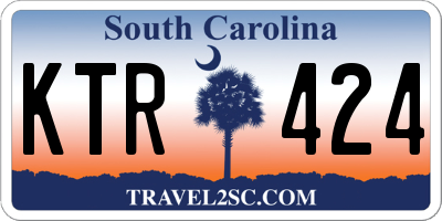 SC license plate KTR424