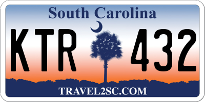 SC license plate KTR432