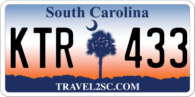 SC license plate KTR433