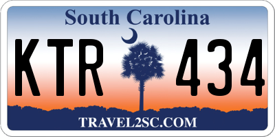 SC license plate KTR434