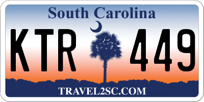 SC license plate KTR449