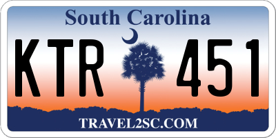 SC license plate KTR451