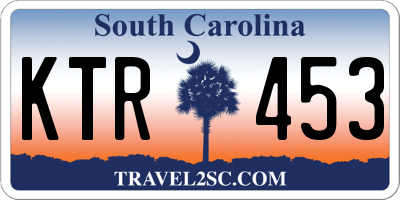 SC license plate KTR453