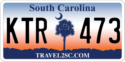 SC license plate KTR473