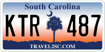 SC license plate KTR487