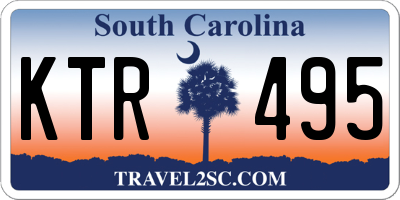 SC license plate KTR495