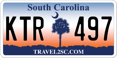 SC license plate KTR497