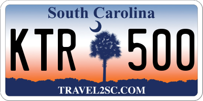SC license plate KTR500