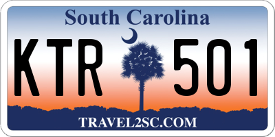 SC license plate KTR501