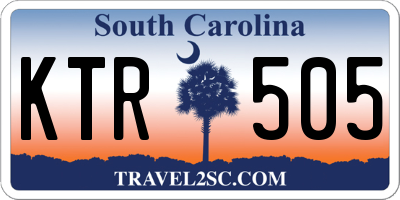 SC license plate KTR505