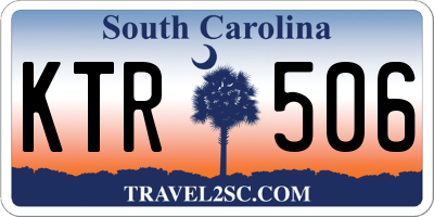SC license plate KTR506