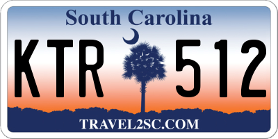 SC license plate KTR512