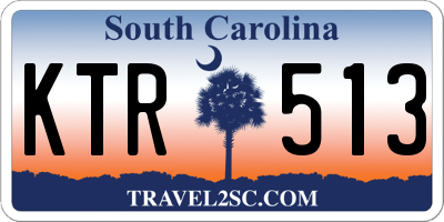 SC license plate KTR513