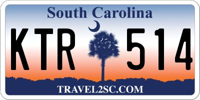 SC license plate KTR514