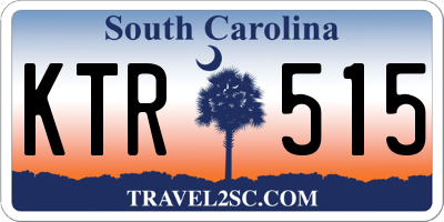 SC license plate KTR515