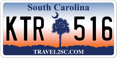 SC license plate KTR516