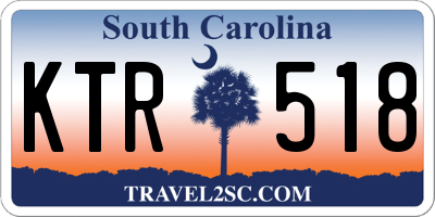 SC license plate KTR518