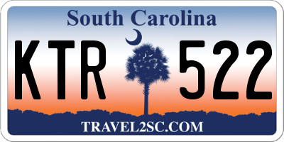 SC license plate KTR522