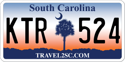 SC license plate KTR524