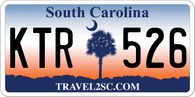SC license plate KTR526