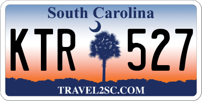 SC license plate KTR527