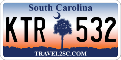 SC license plate KTR532