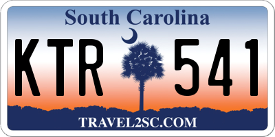 SC license plate KTR541