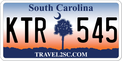 SC license plate KTR545