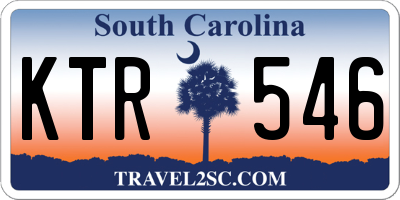 SC license plate KTR546