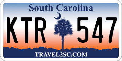 SC license plate KTR547