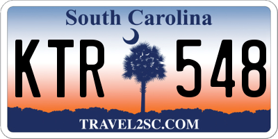 SC license plate KTR548