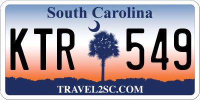 SC license plate KTR549