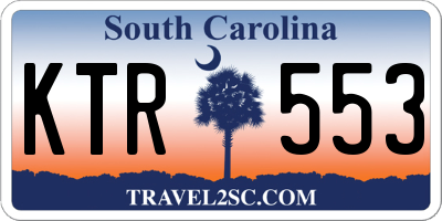 SC license plate KTR553