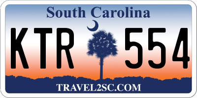 SC license plate KTR554