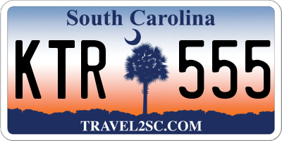 SC license plate KTR555