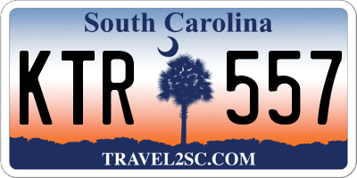 SC license plate KTR557