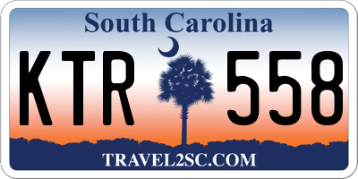 SC license plate KTR558